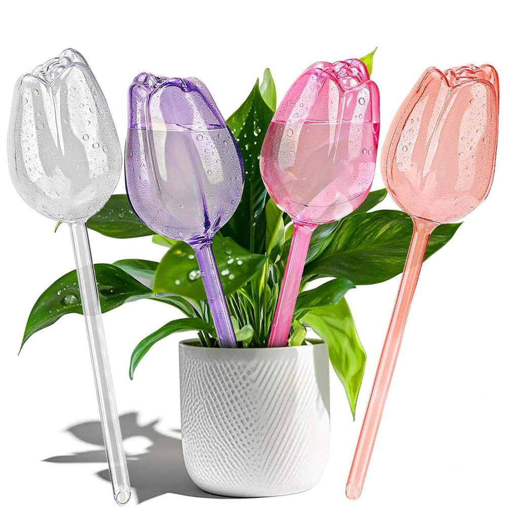2/4pcs Tulip-Shaped Self-Water - Self Watering Insert ulasan dan harga