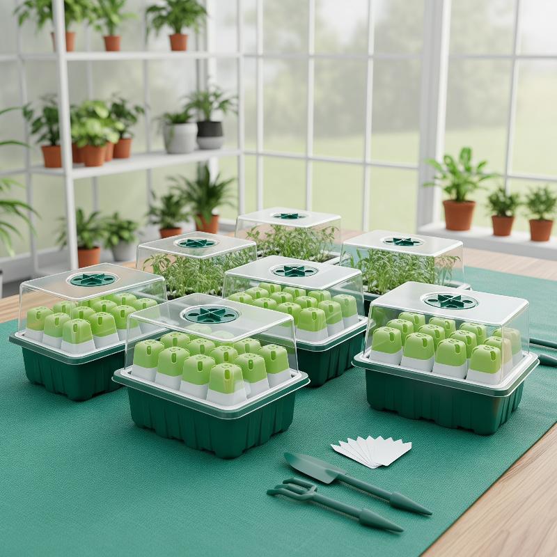 1Set Seed Starter Tray Mini Gr - Humidity Dome Kit ulasan dan harga