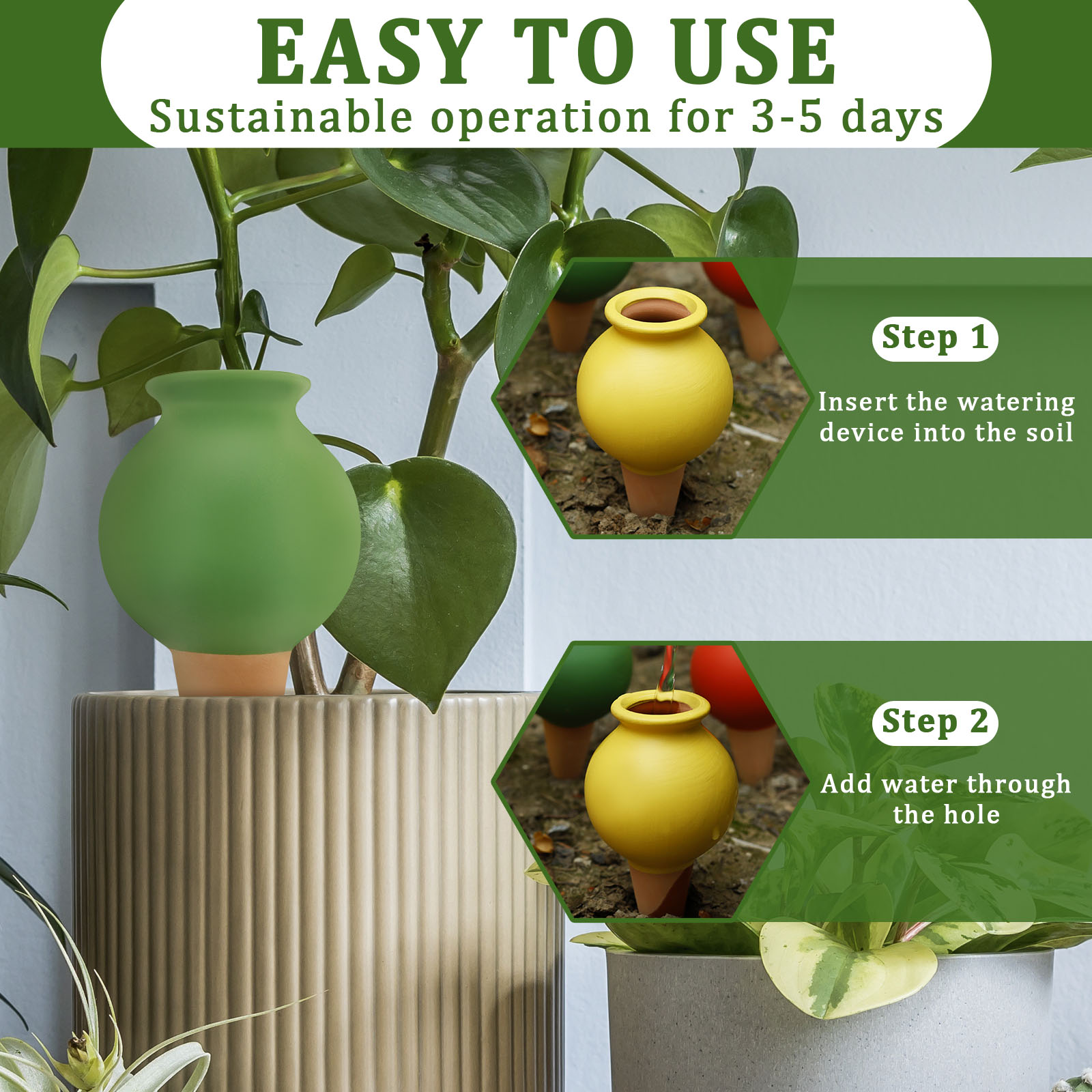 8Pcs Terracotta Self Watering  - Self Watering Insert ulasan dan harga