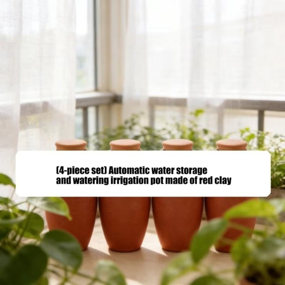 4Pcs Terracotta Material Autom - Self Watering Insert ulasan dan harga